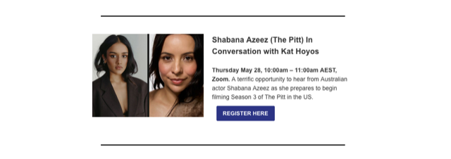 Shabana Azeez The Pitt in Conversation with Kat Hoyos
